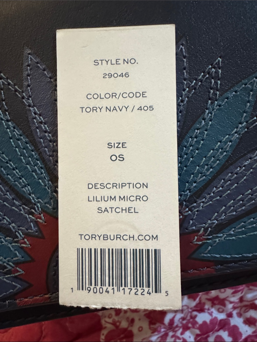 Tory Burch Black Mini Crossbody with Teal and Gray Sunburst - Picture 2 of 11